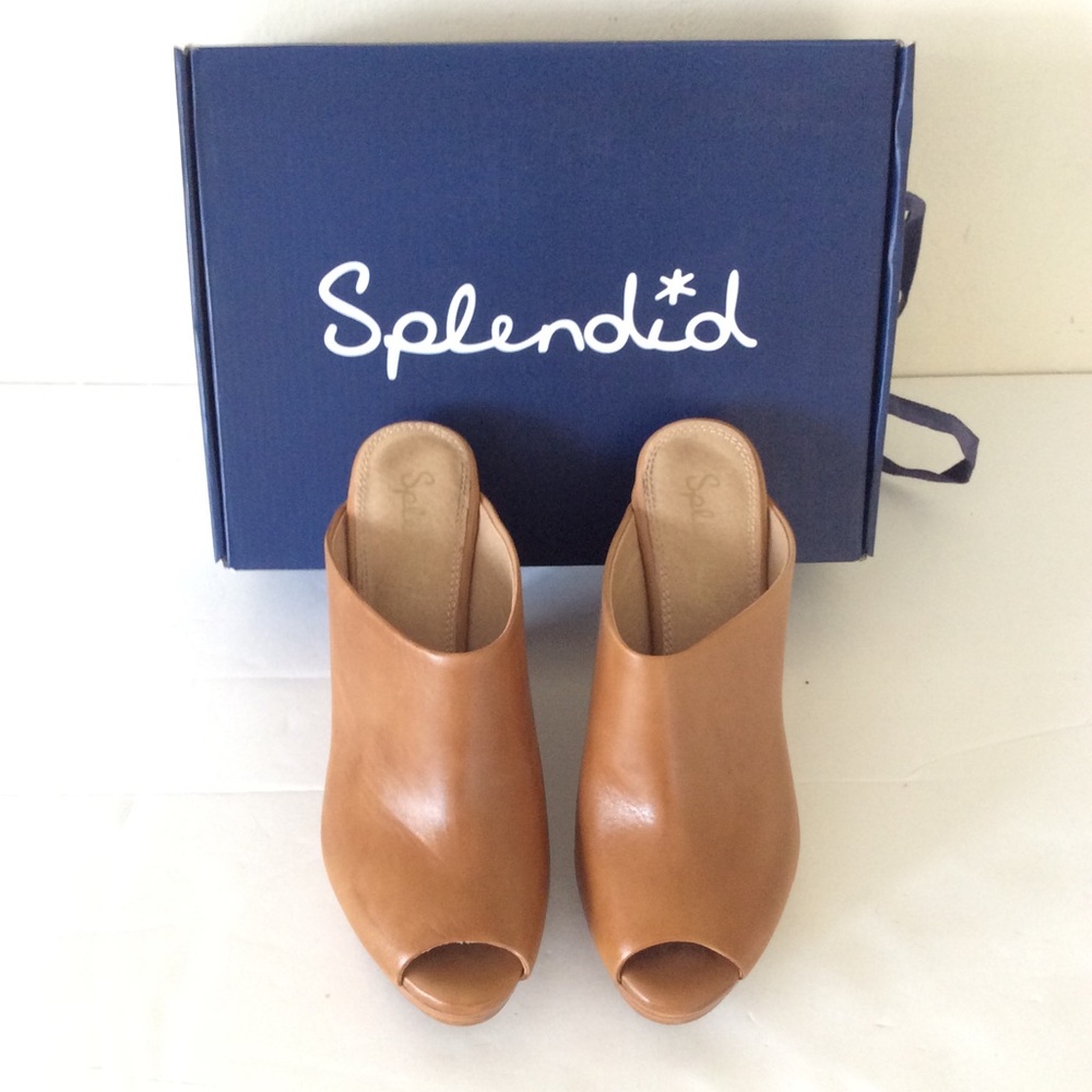 Splendid Tan Wedge Shoes